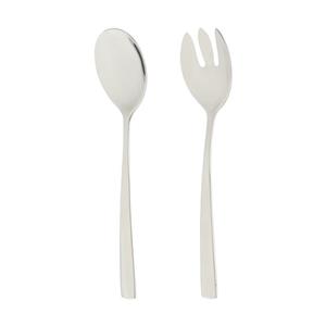 قاشق و چنگال سرو سالاد ناب استیل مدل فلورانس کد SZ-300-03