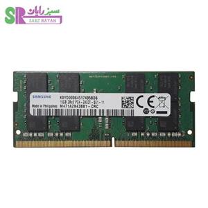 رم لپ‌تاپ DDR4 تک کاناله 2400 مگاهرتز CL17 سامسونگ مدل 2Rx8 ظرفیت 16 گیگابایت
