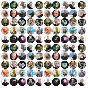 پیکسل طرح سپهبد شهید حاج قاسم سلیمانی کد 135 مجموعه 100 عددی
