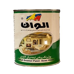 رنگ روغنی آلکیدی قهوه‌ای الوان کد 139 حجم 1000 میلی‌لیتر
