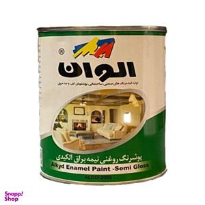 رنگ روغنی آلکیدی زرد الوان کد 121 حجم 1000 میلی‎‌لیتر