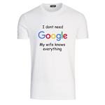 تیشرت آستین کوتاه مردانه طرح گوگل کد T49
