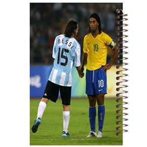 دفتر نقاشی مشایخ مدل مسی و رونالدینیو کد 963