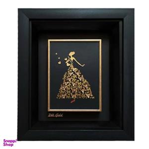 تابلو طلاکوب زرکات طرح عروس پروانه مدل F120
