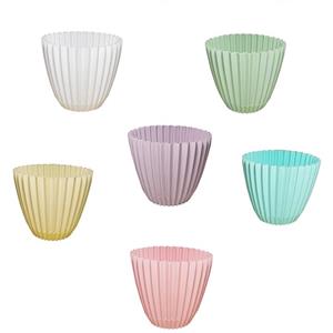 گلدان دانیال پلاستیک مدل P603-6 مجموعه 6 عددی