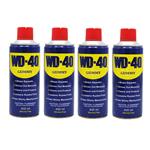 اسپری روان کننده گامی مدل WD-40 حجم 400 میلی لیتر مجموعه 4 عددی