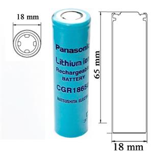 باتری لیتیوم یون قابل شارژ پاناسونیک مدل CGR18650 FLAT ظرفیت 3000 میلی آمپر ساعت