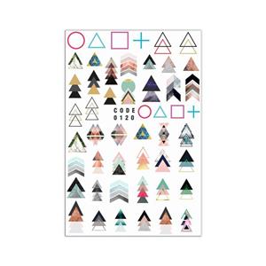 برچسب لنز ناخن مدل مثلث کد 120