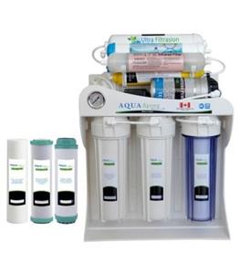دستگاه تصفیه کننده آب آکوآ اسپرینگ مدلUF - SF4040 به همراه فیلتر مجموعه 3 عددی