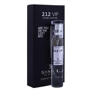 عطر جیبی مردانه صندل مدل 212 VIP حجم 25 میلی لیتر