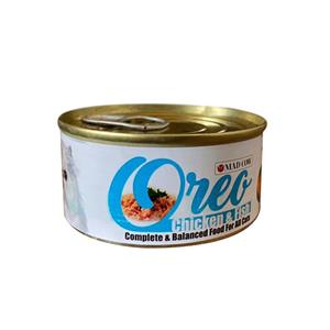 کنسرو گربه مدکاو مدل chicken&fish وزن 120 گرم