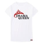 تی شرت آستین کوتاه زنانه مدل Drama Queen  کد TZS047