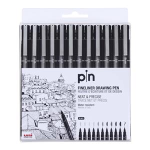 راپید یونی بال مدل uniball fineliner raphid مجموعه 11  عددی