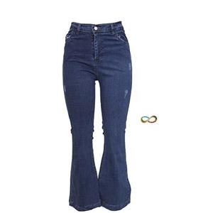 شلوار جین زنانه مدل کاغذی دمپا گشاد