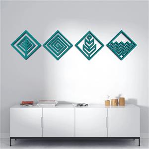 دیوارکوب مدل عناصر چهارگانه طرح لوزی مجموعه 4 عددی