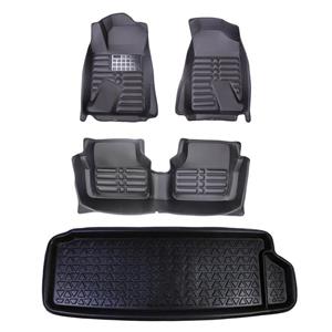 کفپوش سه بعدی خودرو مدل AM مناسب برای سمند دوگانه به همراه کفپوش صندوق