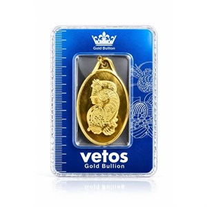 شمش طلا 18 عیار مدل وتوس مدل ملکه  0.25 گرم  (250 سوت) 