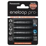 باتری قلمی قابل شارژ پاناسونیک مدل Eneloop Pro BK-3HCDE/2BE بسته 4 عددی