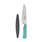 چاقو آشپزخانه ثمین دست زنجان مدل SDZ722-114 به همراه چاقو تیزکن