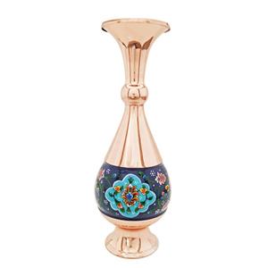 گلدان مسی میناکاری طرح پرداز 