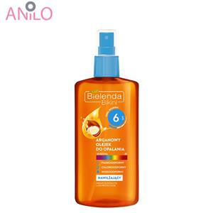 روغن افتاب برنز کننده بی یلندا مدل Arganowa با SPF6 حجم 150 میلی لیتر Bielenda Tanning Oil 150ml 