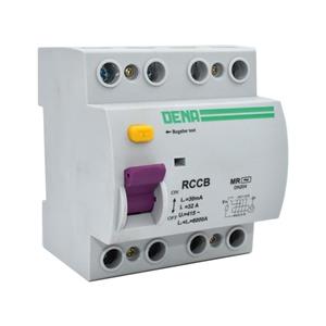 فیوز محافظ جان چهارپل 32 آمپر دناالکتریک ایرانیان مدل RCCB32-4P-MR