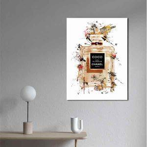 تابلو بوم طرح عطر شنل کد LAV-2351
