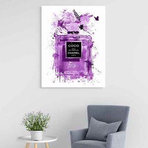 تابلو بوم  طرح عطر شنل کد LAV-2343