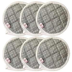 دستگیره صبا طرح خالدار کد 207  بسته 6 عددی