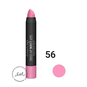 رژ لب مدادی ایزادورا سری Twist Up Matt Lips شماره 56 Isadora Twist Up Matt Lips Lipstick Pen No 56