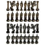 مهره شطرنج مدل جنگ های صلیبی Metal مجموعه 32 عددی