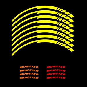 برچسب رینگ موتور سیکلت کد 22 مجموعه 16 عددی