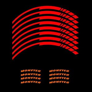 برچسب رینگ موتور سیکلت کد 24 مجموعه 16 عددی