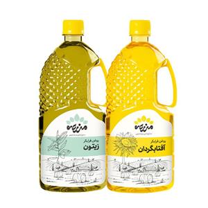 روغن زیتون فرابکر و روغن آفتابگردان فرابکر مزرعه جنوبی - 1 لیتر مجموعه دو عددی