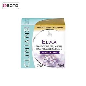 کرم لیفتینگ و سفت کننده کلینیانس سری Elax مدل Intensive Action Clinians Elax Intensive Action Anti Ageing Cream