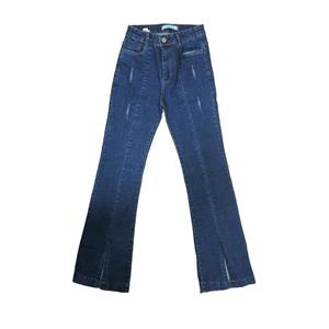 شلوار جین زنانه مدل بوت کات کد 17006 رنگ آبی تیره