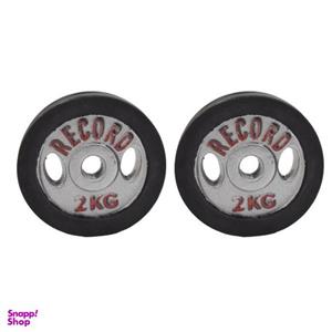 وزنه دمبلی رکورد کد 1520 وزن 2 کیلوگرم بسته 2 عددی