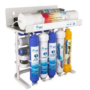 دستگاه تصفیه  آب اس اس وی مدل PureLine 2W X1000 Packed SSCH به همراه شیر دوکاره و فیلتر دوش و شارژ یدک وزن 140 گرم مجموعه 2 عددی