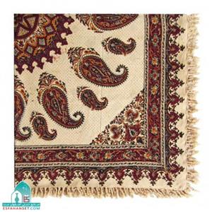 قلمکاری  رومیزی قلمکار مدل ترنج 