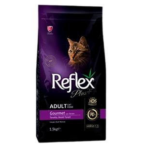 غذای گربه بالغ رفلکس پلاس مدل مرغ Gourmet وزن 15 کیلوگرم