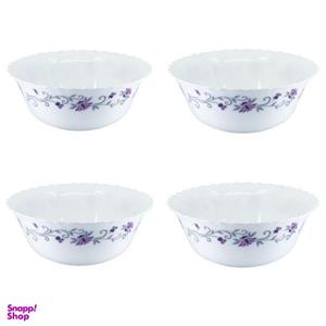 کاسه سالاد خوری پارس اپال مدل لیندا کد 124 بسته 4 عددی