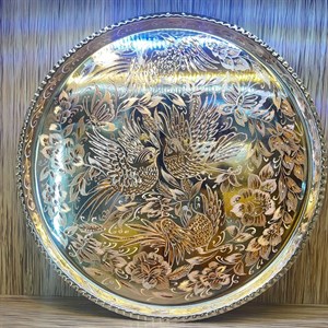 سینی مدل گل و مرغ