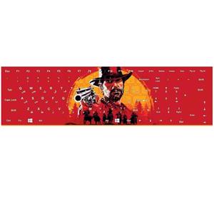 برچسب حروف فارسی کیبورد طرح RED DEAD کد 1