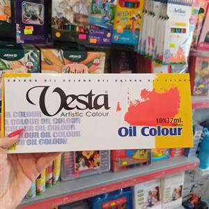 رنگ روغن وستا کد 50 حجم 37 میلی لیتر بسته 10 عددی