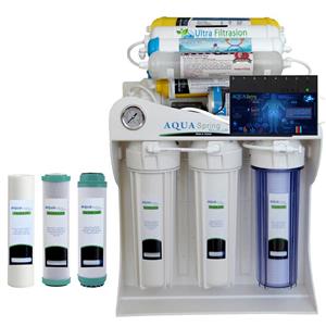 دستگاه تصفیه کننده آب آکوآ اسپرینگ مدل ISF4990 به همراه فیلتر مدل 01 مجموعه 3 عددی