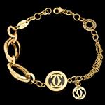 دستبند طلا 18 عیار زنانه طلای مستجابی کد 67079
