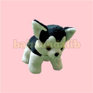 عروسک طرح سگ هاسکی مدل Happy Animals طول 20 سانتی متر