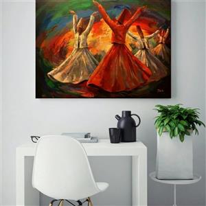 تابلو بوم طرح رقص سماع کد 2724