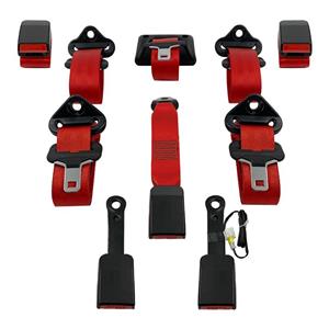 نوار کمربند و قفل ایمنی خودرو اخشان کد PCB-2104 مناسب برای پژو 206 بسته 10 عددی