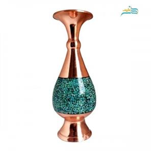 گلدان فیروزه کوبی مدل صراحی کد 1015 
